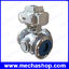 มอเตอร์วาล์วไฟฟ้า 3 Ways DN100 Flange Motorized Electric Ball Valve SS304 Standard 12V, 24V, 220V, 380V (สินค้า Pre-Order)
