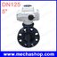มอเตอร์วาล์วผีเสื้อ DN125 5" Motorized Electric Actuated UPVC Plastic Butterfly Valve, แรงดัน 12V, 24V, 220V, 380V (สินค้า Pre-Order)