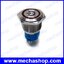 สวิทซ์กดเปิดกดปิด มีไฟโลโก้สีแดง 16mmhigh-grade metal button button switch with self-locking flat LED lamp power symbol LED12V 1NO1NC 5 ขา TY1687Z