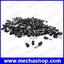 (จำนวน100ชิ้น) ขั้วต่อหางปลา ข้อต่อสายไฟ แบบหุ้ม PVC Insulated Bootlace Ferrules E1008 1.0sq.mm AWG : 18 สีดำ