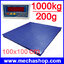 เครื่องชั่งน้ำหนักดิจิตอล เครื่องชั่งแบบวางพื้น Digital Scale Floor scale 1000Kg ความละเอียด 200g ฐานชั่ง 100x100 cm