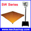 เครื่องชั่งตั้งพื้นขนาดใหญ่ SW Series platform Scales ชั่งได้ 1000Kg/100g, 2000Kg/200g, 3000Kg/500g ฐานเหล็กครอบเหล็กลาย รุ่น SW-FM ยี่ห้อ NAGATA(ไต้หวัน)