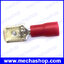 (50คู่ /รวม100ตัว) หางปลาต่อสายไฟ หัวเสียบตัวผู้+ตัวเมีย (Male+Female) Spade Insulated Electrical Crimp Terminal Connectors Red 16~22AWG