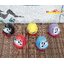 ตุ๊กตา ดารุมะ ตุ๊กตาขอพร [Daruma] สูง 1.8นิ้ว ชุด 5 ตัว - เซรามิค [daru5]