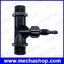 ท่อวาล์วแบบเวนจูรี่ อุปกรณ์วาล์วผสมก๊าซโอโซนลงในน้ำ Venturi injector Ozone injector 1/2 inch for Ozone gas mixing วัสดุ PVDF gas-liquid mixer corrosion resistant