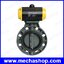 วาล์วผีเสื้อนิวเมติกส์ วาล์วลมผีเสื้อ 5" DN125 PVC Pneumatic Butterfly Valve Double Acting, EPDM Sealing (สินค้า Pre-Order)