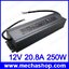เพาเวอร์ซัพพาย แหล่งจ่ายไฟ 12V 20.8A 250W LED Waterproof Power Supply ประกัน 1 ปี