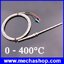 เทอร์โมคัปเปิล สายเครื่องวัดอุณหภูมิ 400องศา 3m Cable Stainless Steel 100mm Probe K type Sensors High Temperature Thermocouple