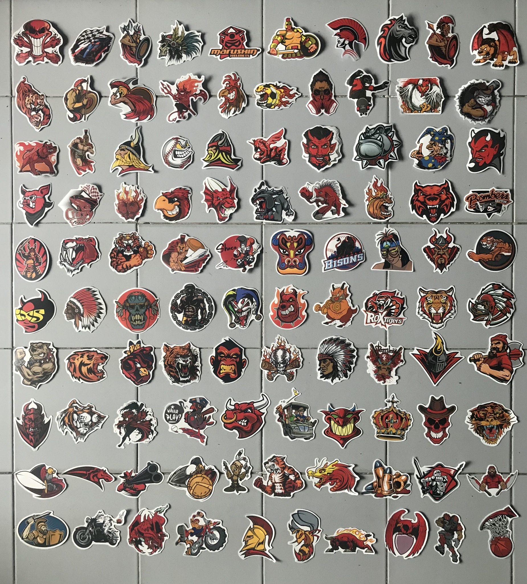 สติ๊กเกอร์ (set 100 ชิ้น) ติด ตกแต่ง กระเป๋า โน๊ตบุ๊ค ของใช้จิปาถะ