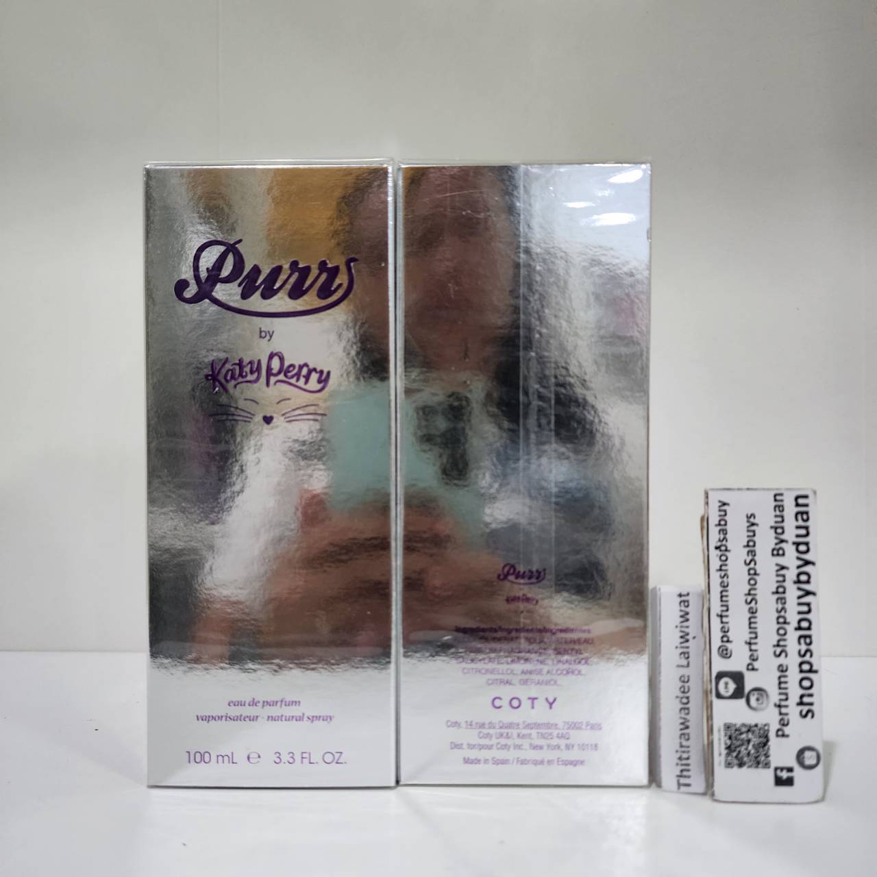 น้ำหอมแท้ Katy Perry Purr EDP 100ml กล่องซีล แมวม่วง