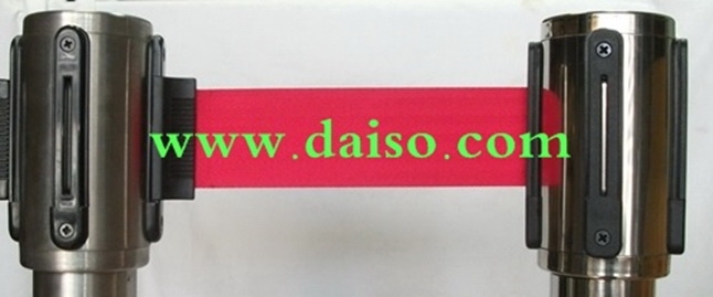 หัวเชือกเสากั้นทางเดินแบบม้วนเก็บในตัว หัวเสากั้นแบบสายดึงกลับ