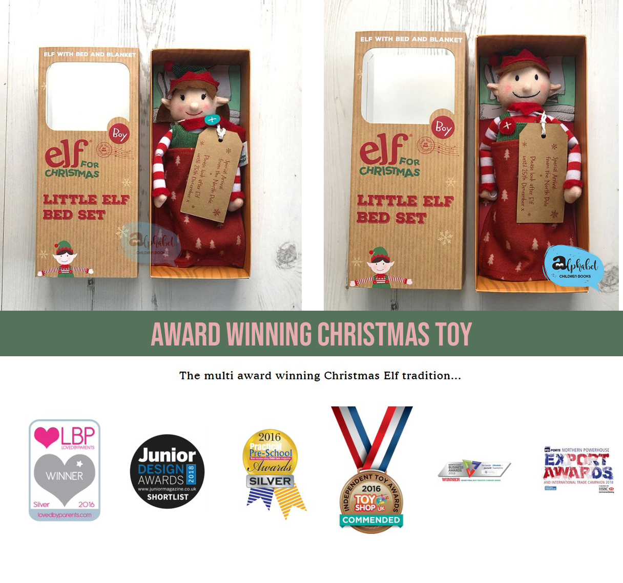 Elf for Christmas Little Elf and Bed set #Awardwinning From New Zeland / boy Christmas