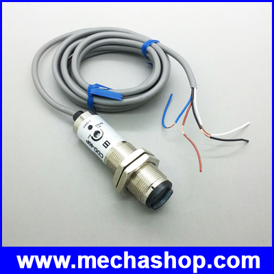 โฟโต้อิเล็กทริคเซนเซอร์ โฟโต้สวิตซ์เซนเซอร์ Photoelectric switch sensor CDD-40P distance 40cm สามารถปรับค่าได้ PNP, NO+NC