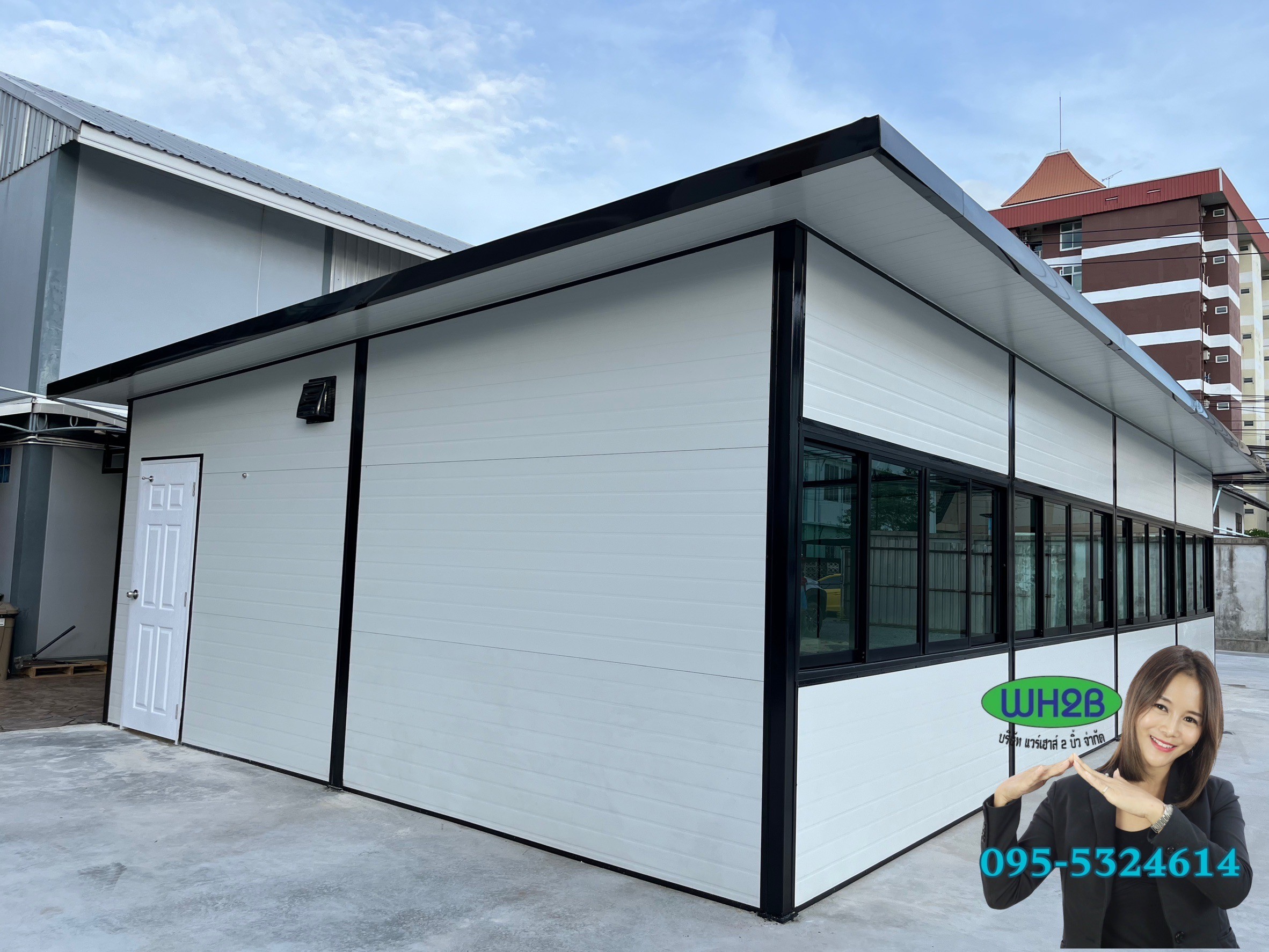 ออฟฟิศสำเร็จรูป ขนาด6.00x12.00 เมตร