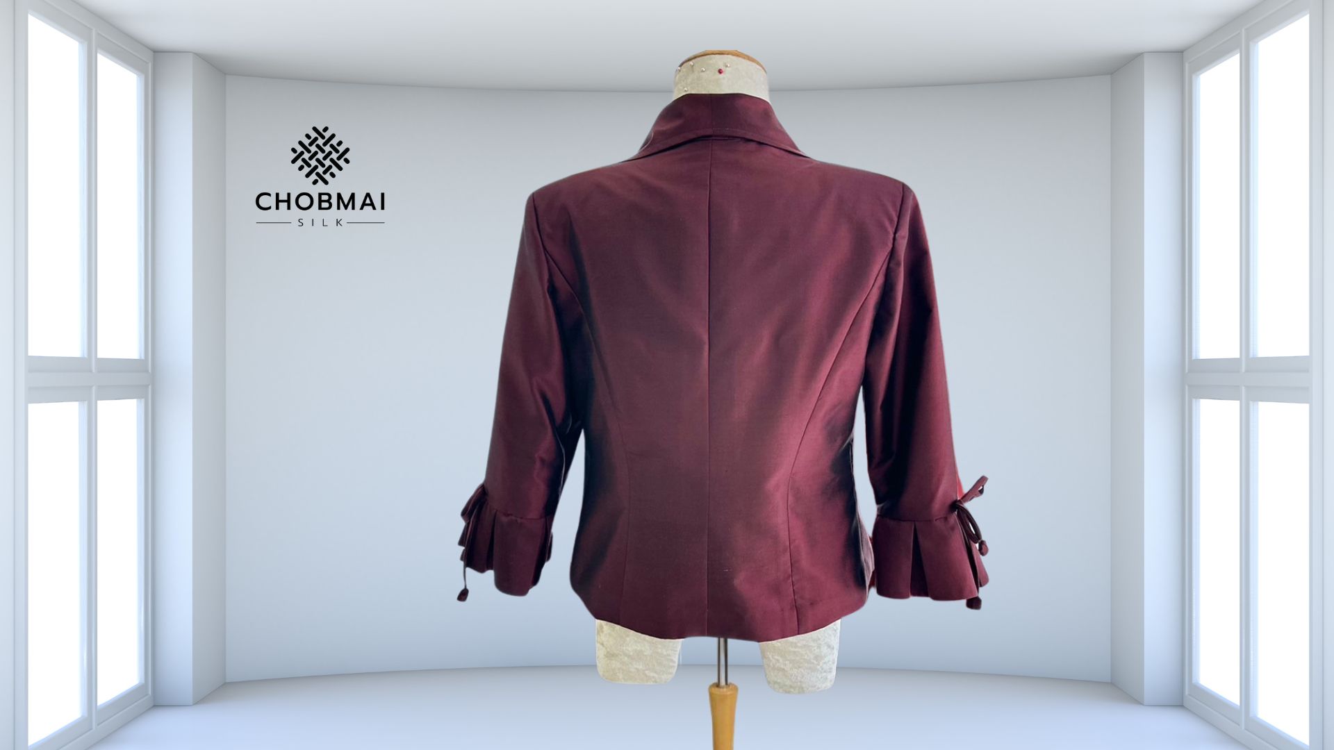 แบบตัด เสื้อผ้าไหม (ไม่รวมผ้า) ตามแบบ รหัส CUT-ST-0121674