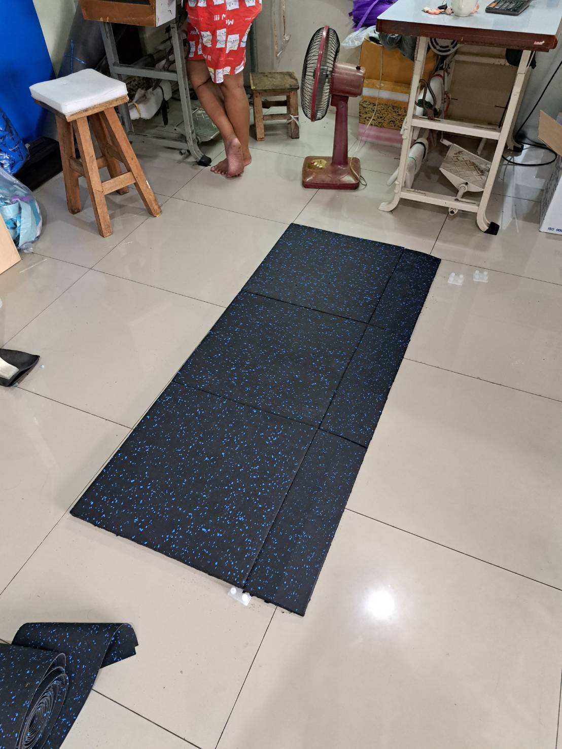 แผ่นยาง EPDM พื้นยางสังเคราะห์ แบบคลิ๊กล็อก