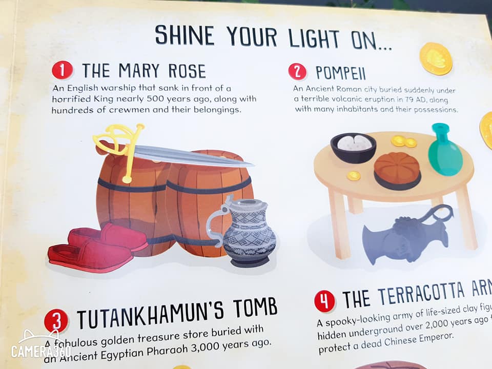 Treasure Hunt Torchlight Book by Moonlight หนังสือไฟฉาย เรียนรู้เรื่อง ขุมทรัพย์ ในประวิติศาสตร์