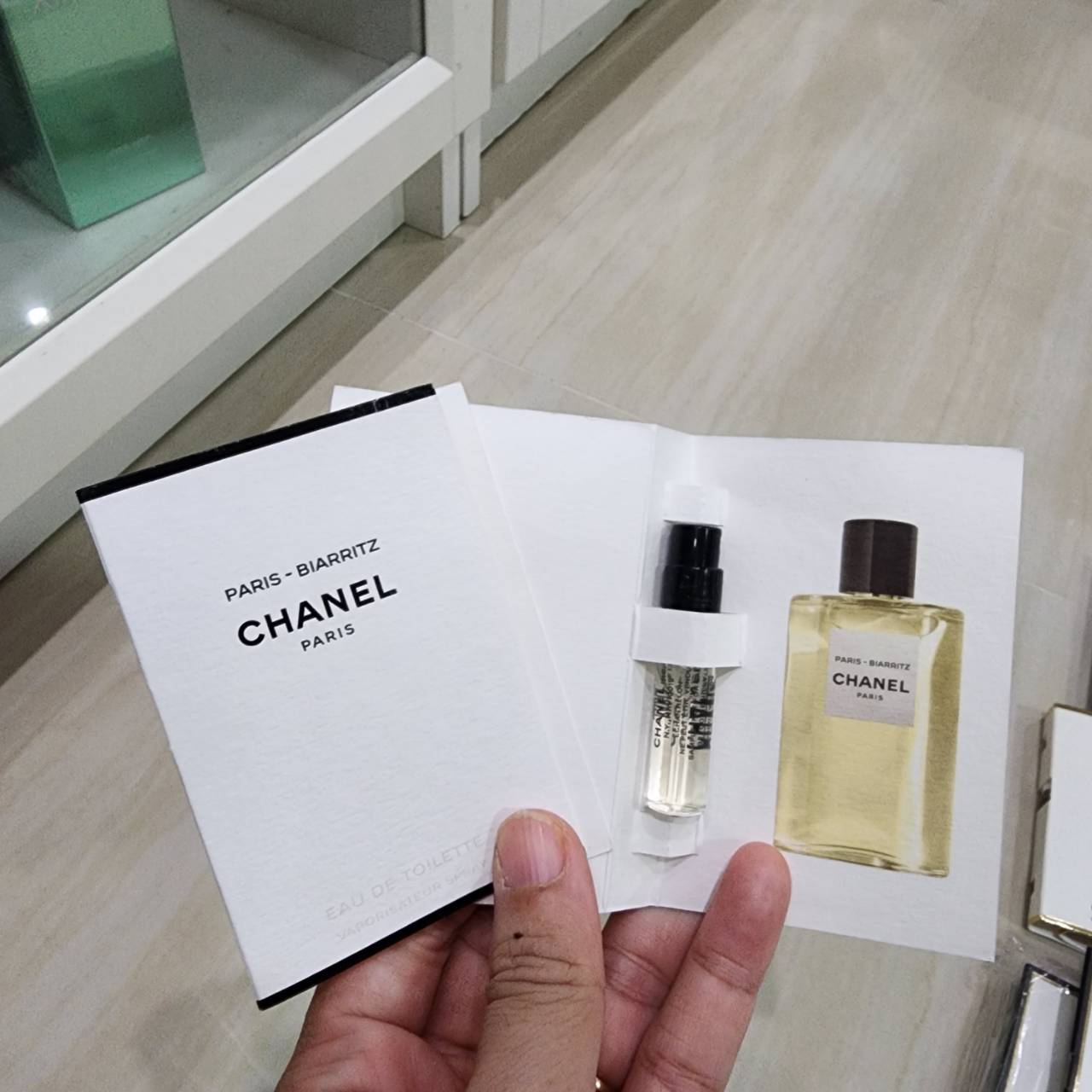 น้ำหอมไวออลหลอดทดลอง Chanel Les Eaux De Biarritz ปริมาณ 1.5ml Spray Sample Vial ขนาดทดลองแบบ VIAL