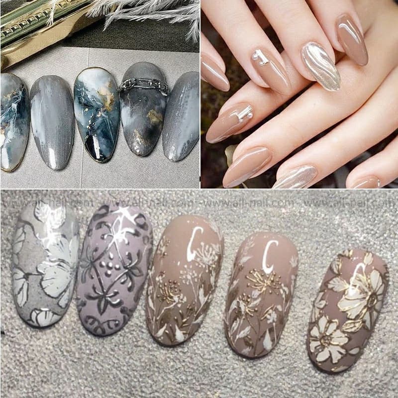 สีเจลเมทัลลิค (Metallic) เจลเพ้นท์เงา 8ml.