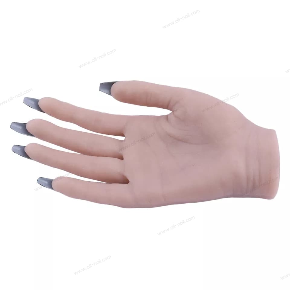 มือยางปลอม มือปลอม มือปลอมฝึกทำเล็บ ฝึกต่อเล็บ บิดงอได้อิสระ