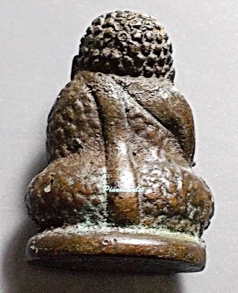 พระสังกัจจายน์ลายดอก อุดกริ่ง เนื้อโลหะผสม พิธีใหญ่ วัดประสาท ปี 2506