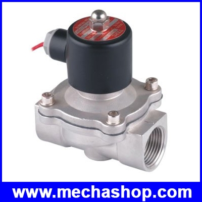 โซลินอยด์วาล์วไฟฟ้า 1 นิ้ว DN25 Electric Solenoid Valve 304SS สแตนเลส เลือกแรงดัน 12V, 24V, 220Vac Seal VITON 120 องศา (สินค้า Pre-Order)