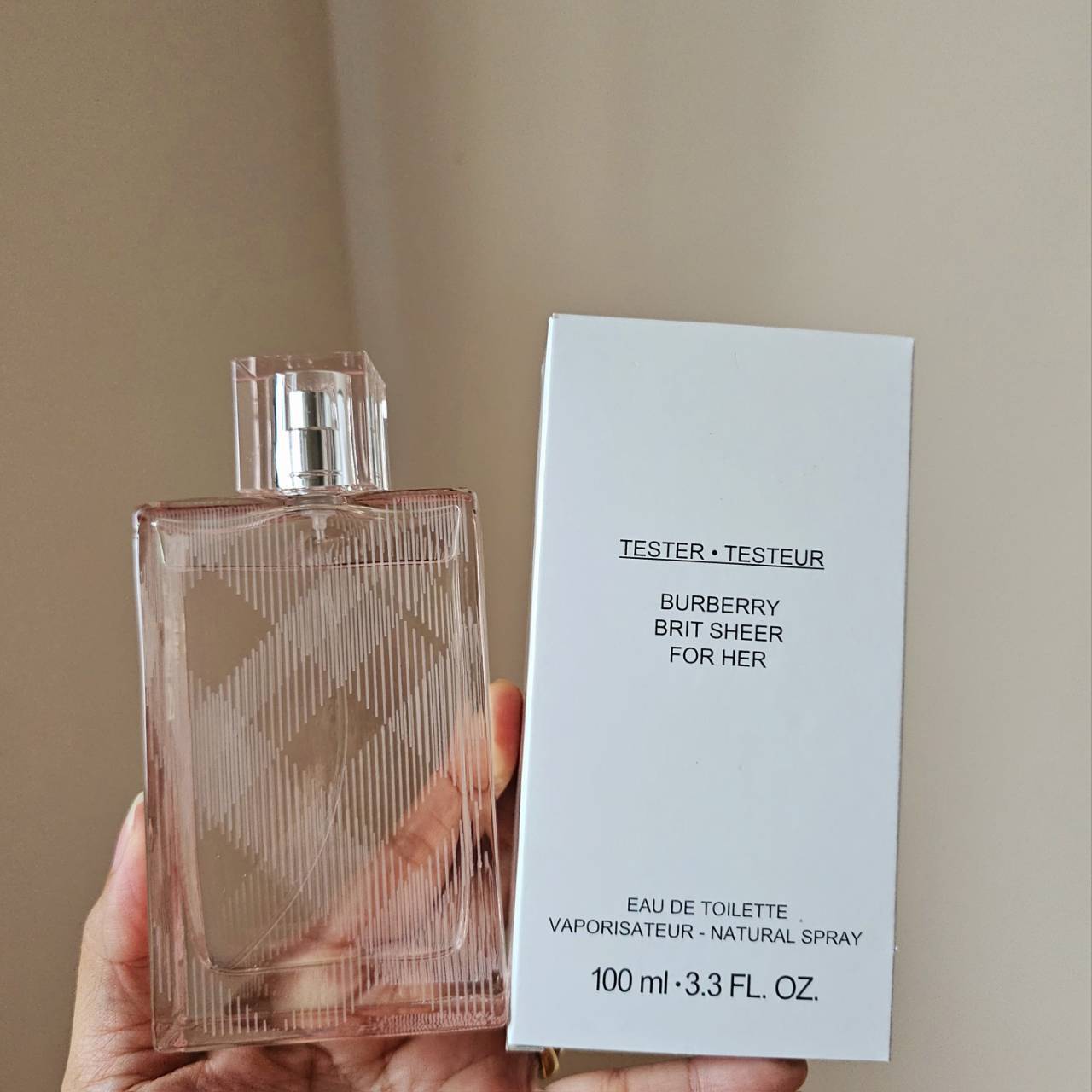 น้ำหอมแท้ Burberry Brit Sheer for Women EDT 100 ml.กล่องเทสเตอร์ของแท้ 100%