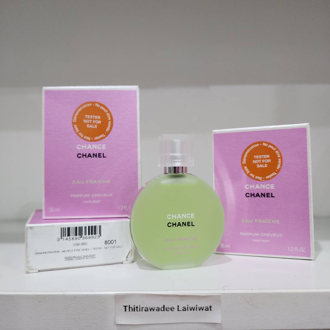 น้ำหอม Chanel CHANCE EAU FRAÎCHE 35ml Tester สเปรย์น้ำหอมสำหรับเส้นผม