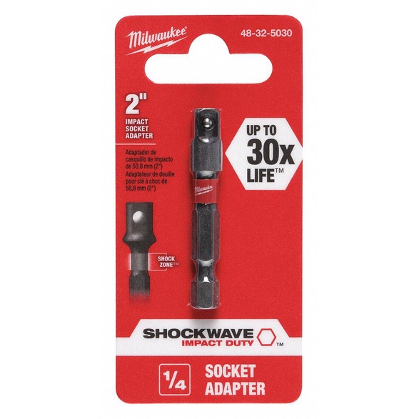 Milwaukee 48-32-503x อะแดปเตอร์หัวบล็อก แกนหกเหลี่ยม 1/4, 3/8, 1/2 นิ้ว มิลวอคกี้