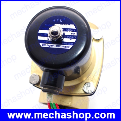 โซลินอยด์วาล์วไฟฟ้า โซลินอยด์ปิดเปิดน้ำ 2นิ้ว DN50 24VDC Water Solenoid Valve 2W-500-50 BSP(เกลียวนิ้ว) ทองเหลือง NC -5-80 Degree
