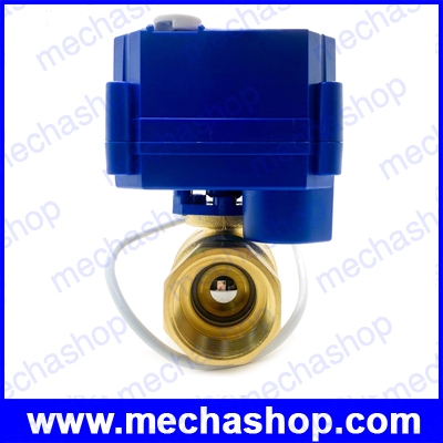 มอเตอร์วาล์วไฟฟ้า วาล์วไฟฟ้าแบบมอเตอร์ขนาด 1 นิ้ว CWX 25S Motorized Valve Electrical Ball Valve ทองเหลือง DN25 DC 9-24V 2Way CR02 3สาย