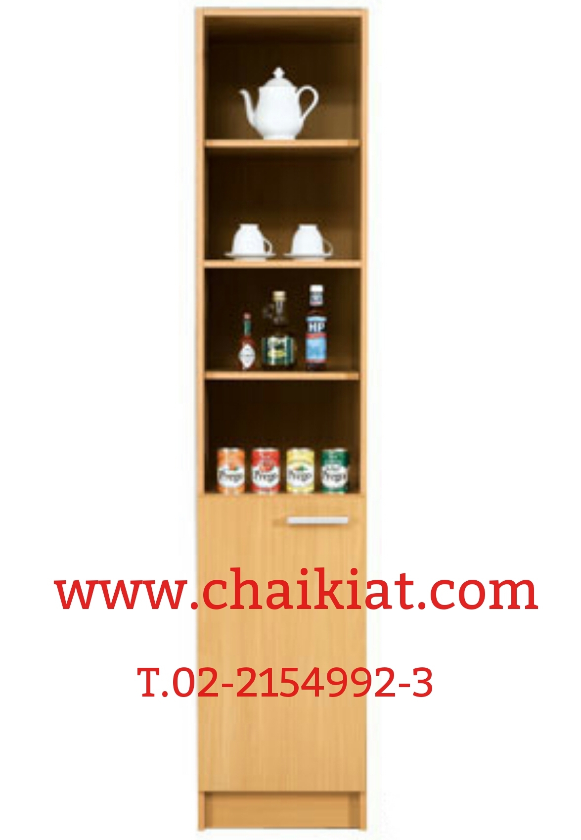ตู้ครัวสูง 1 บานล่าง - บน โล่ง รุ่น UKC-411