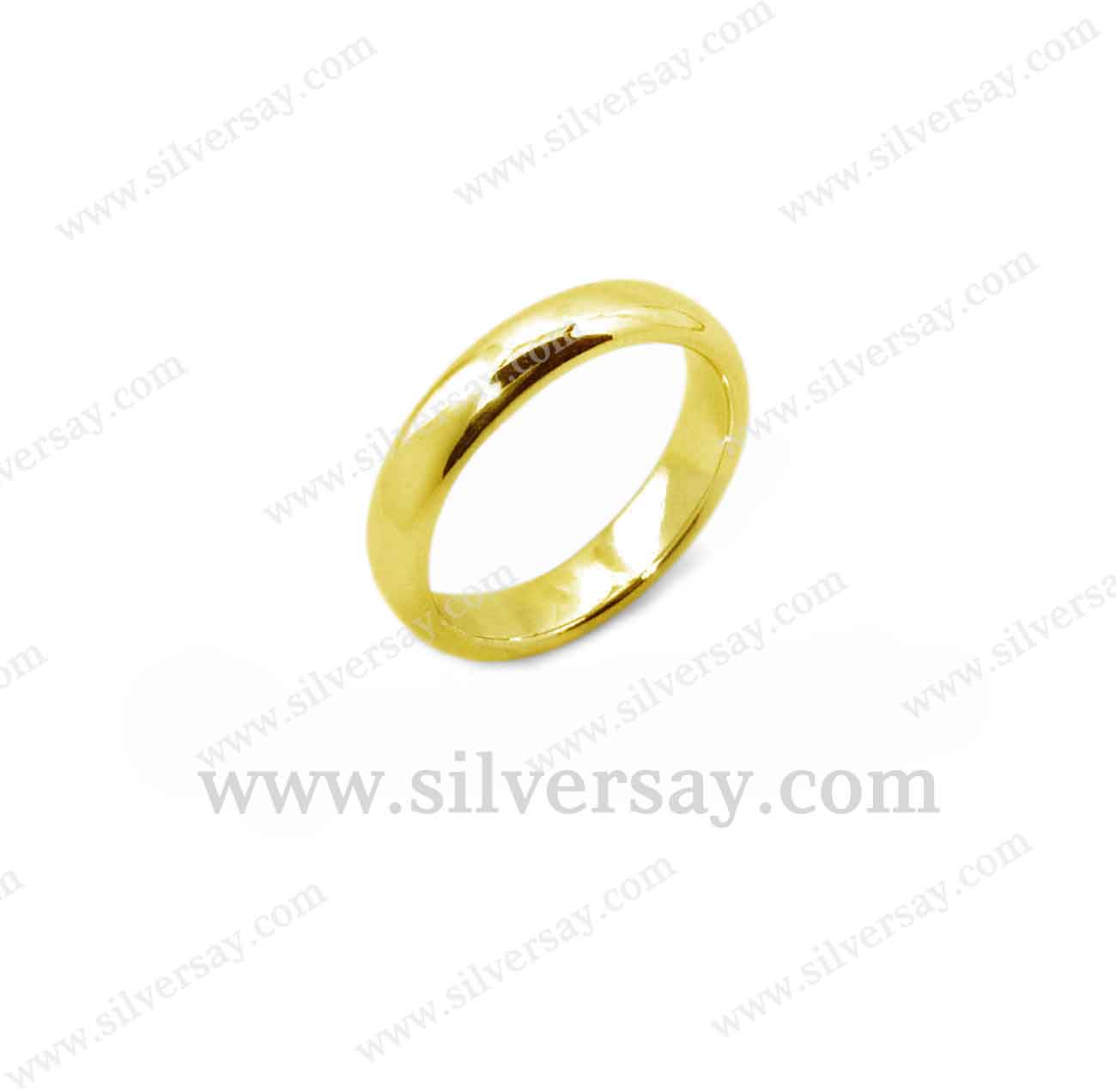 แหวนเกลี้ยง แหวนปลอกมีด 4 มม./สีทองคำ22k