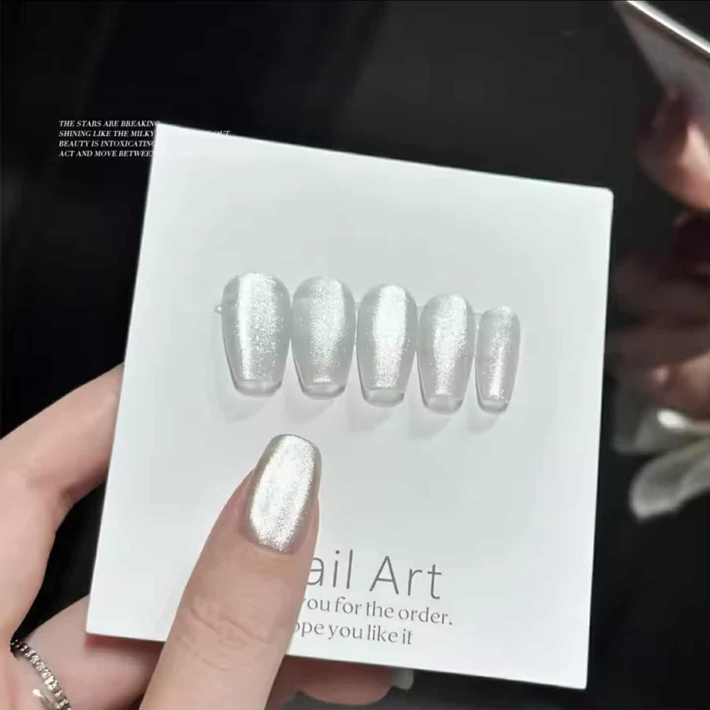 สีเจลแคทอาย(cat eye) สีลูกแก้ว สีเงินประกายเพชร Dirse 15ml
