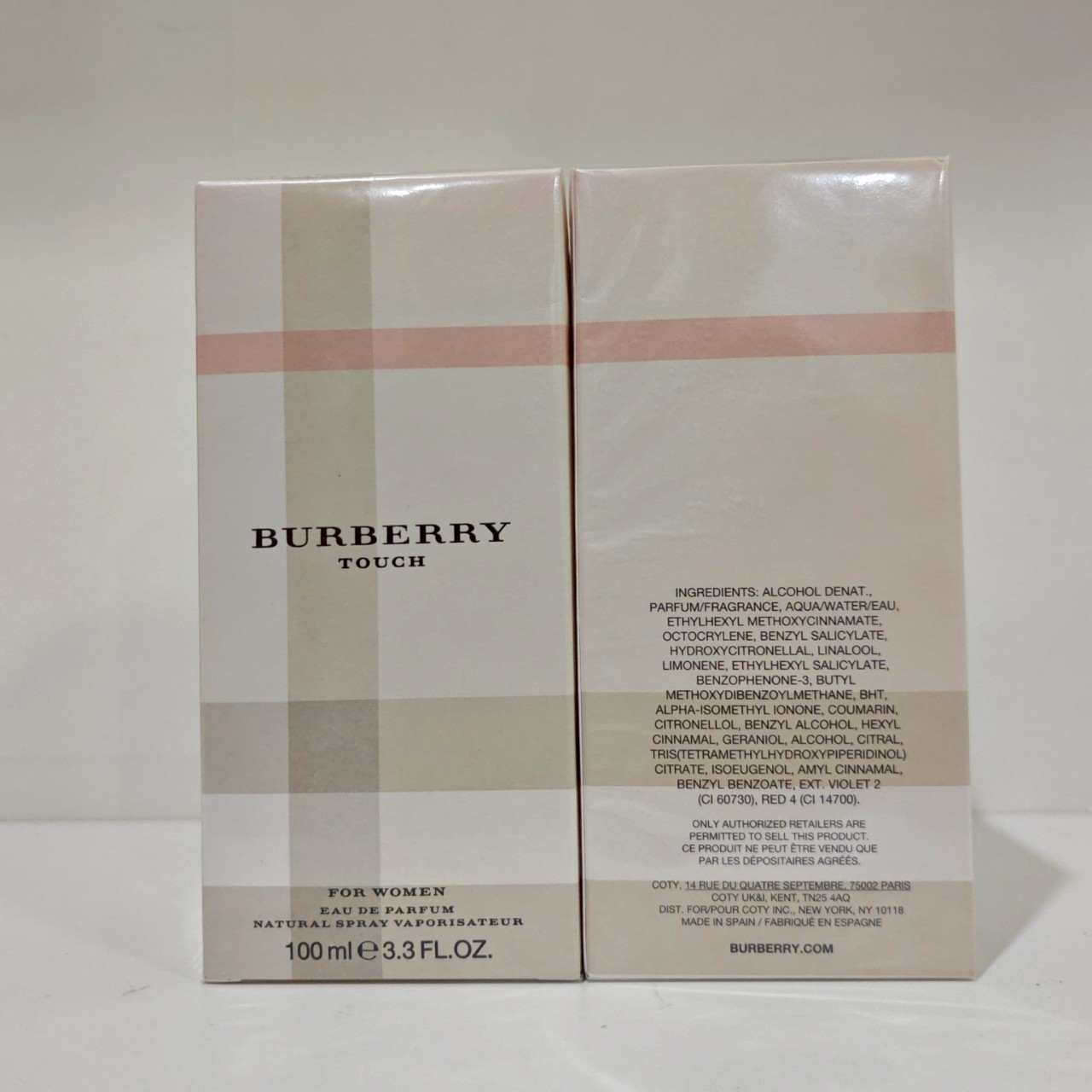 น้ำหอมแท้ Burberry Touch Eau de Parfum Spray For Women 100ml กล่องซีล