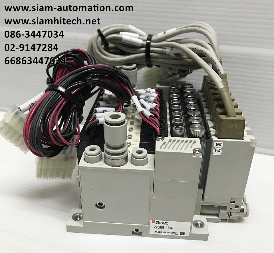 โซลินอยด์วาล์ว Vacuum Ejector ยี่ห้อ SMC รุ่น ZZQ108 (Used)