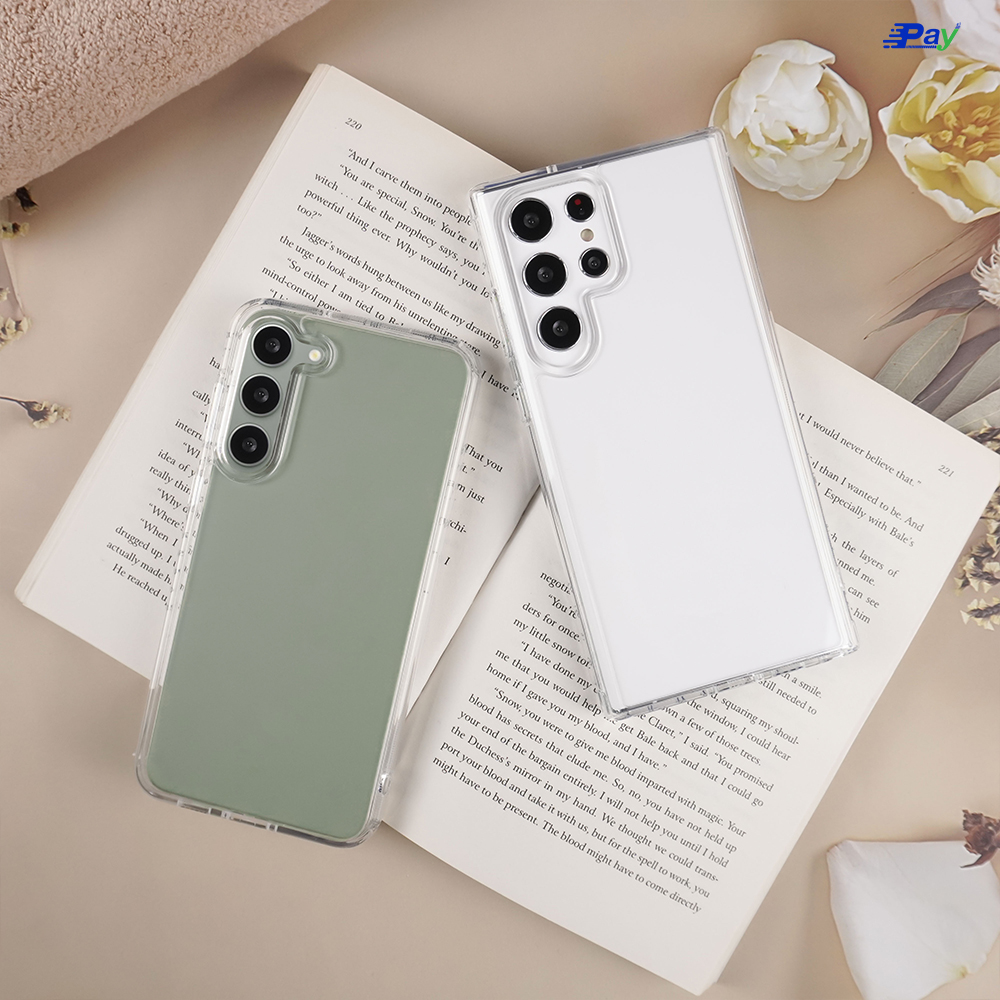 เคสโทรศัพท์ Samsung Roman เคสใส ขอบTPU นิ่มหลังแข็ง กันกระแทก สำหรับ SS S23 Ultra/S23 Plus/S23
