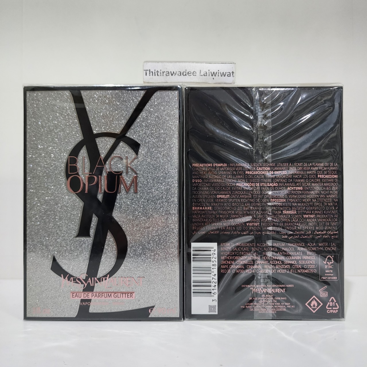 น้ำหอมแท้ YSL Black Opium Glitter EDP 90ml กล่องซีล