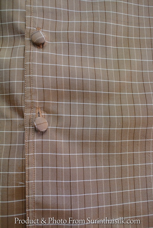 เสื้อซาฟารี คอปก เกล็ดเต่าแขนสั้น ทรง DH-001