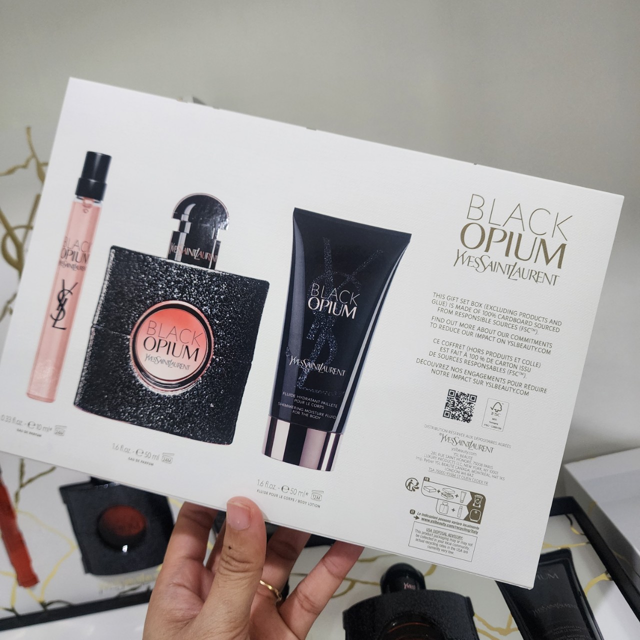 น้ำหอมแท้ YSL Black Opium EDP 50ml Gift Set 2024