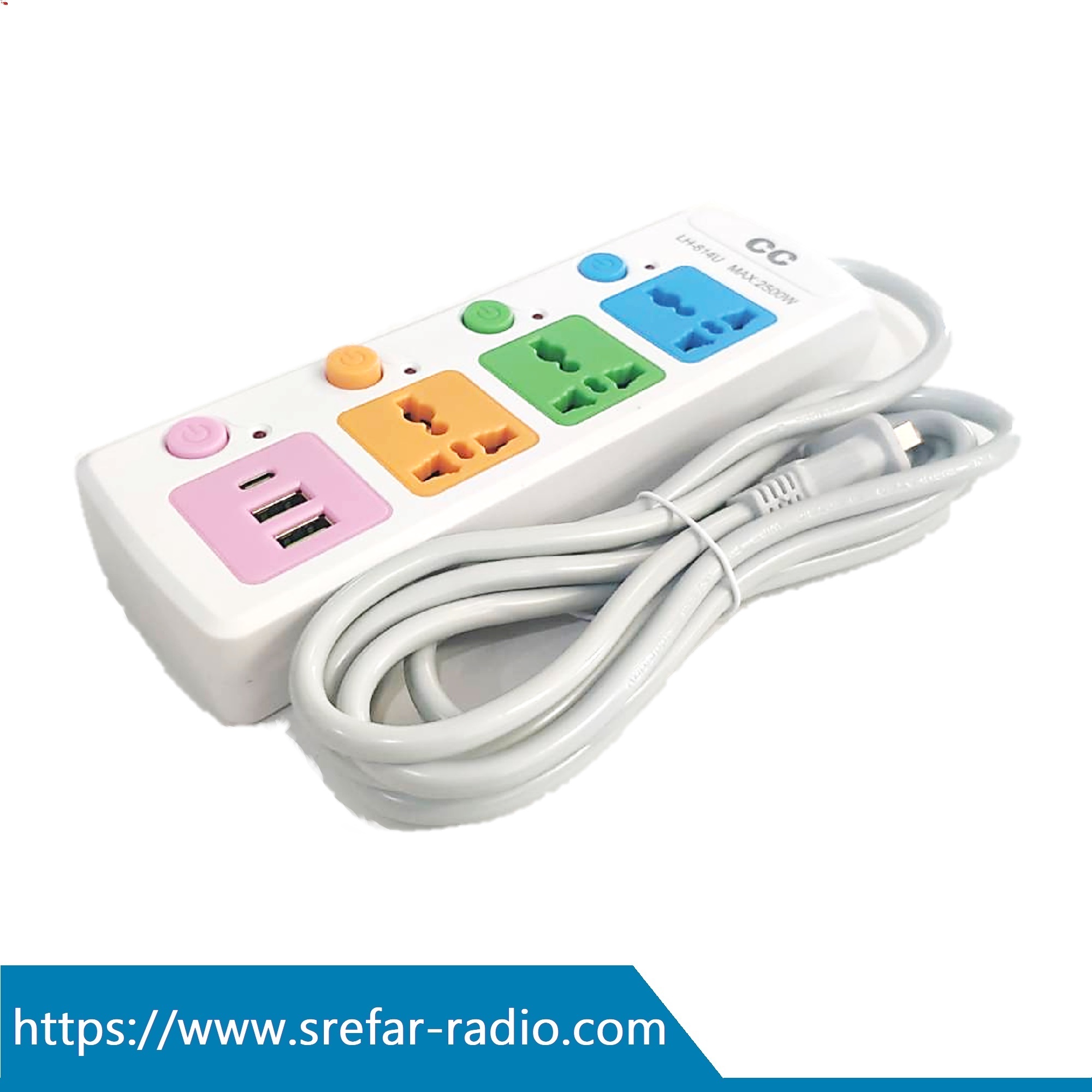 ปลั๊กราง LH-814U MAX:2500W