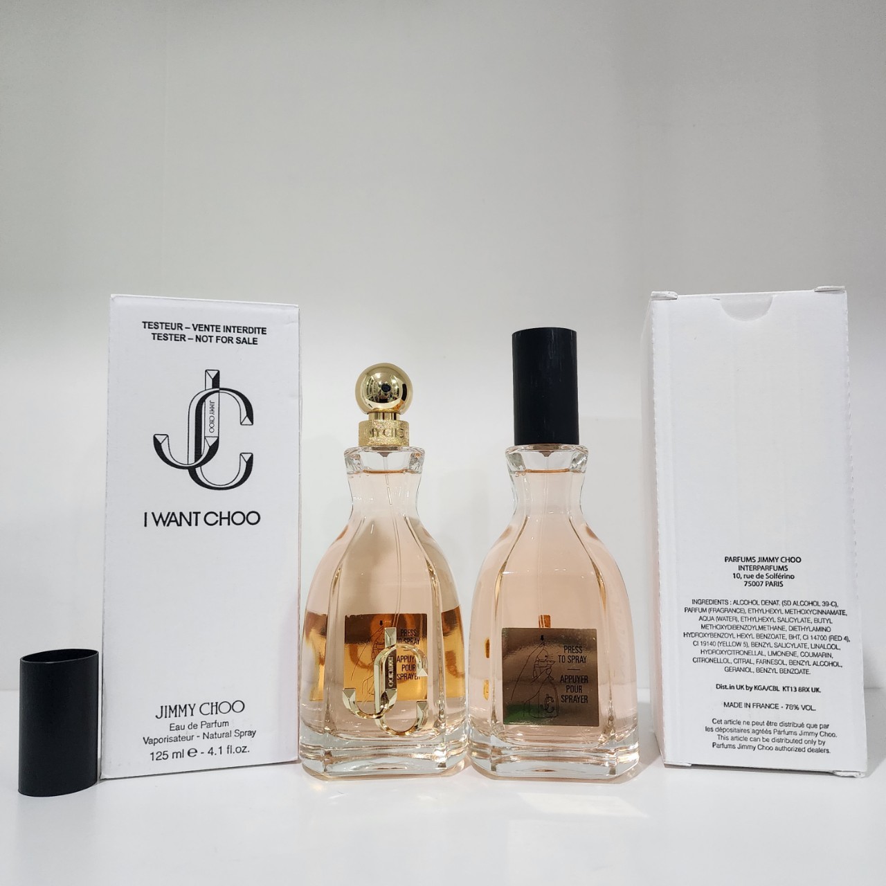 น้ำหอมแท้ Jimmy Choo I Want Choo EDP 125ml กล่องเทสเตอร์