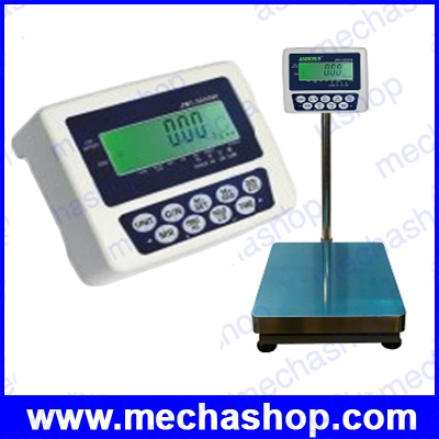 เครื่องชั่งดิจิตอลตั้งพื้น แท่นชั่งเป็นเหล็กพร้อมฝาครอบสแตนเลส Digital Scale ชั่งได้ 30kg/2g, 60kg/5g, 100kg/5g, 150kg/10g, 300kg/20g รุ่น JWI Series ยี่ห้อ JADEVER (ไต้หวัน)