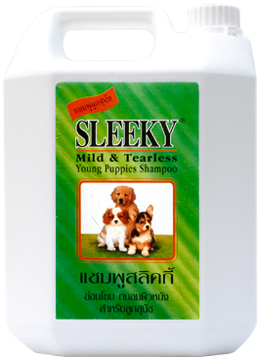 SLEEKY แชมพูสูตรสำหรับลูกสุนัข (แกนลอน 3800 ซีซี)