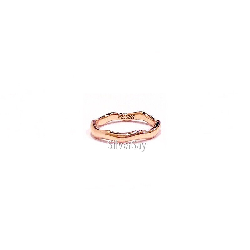 แหวนเกลี้ยง แหวนปลอกมีด แหวนมินิมอล 3 มม./สีทองชมพูโรสโกลด์