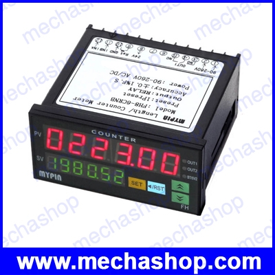 เครื่องนับจำนวนดิจิตอล มีเอ้าพุทรีเลย์ เค้าเตอร์มิเตอร์ Digital Counter Batch Meter 1 Preset Relay Output Count Meter 90-260V AC/DC