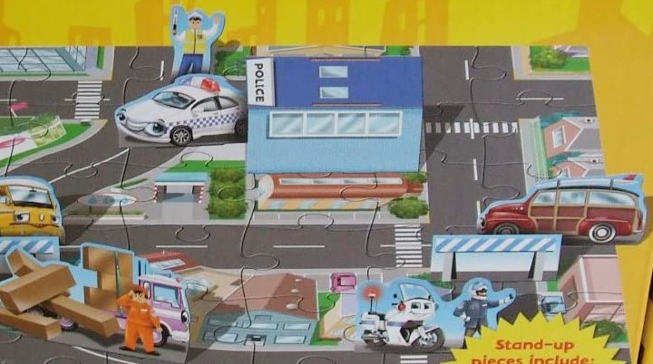 Police Car 3D Floor Puzzle Jigsaw 36 pieces และหนังสือ from UK จิ๊กซอว์ 3มิติ