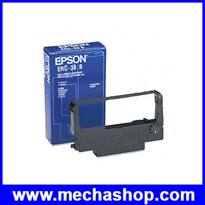 ผ้าหมึก Epson ERC-38B สำหรับเครื่องพิมพ์ใบเสร็จ เครื่องพิมพ์สลิปEPSON แบบหัวเข็ม Ribbon for Dot Matrix Printer Epson TM-U220