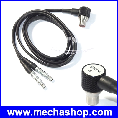 อัลตราโซนิคเซนเซอร์ สำหรับเครื่องวัดความหนาโลหะ 5MHz DIA10mm(5P DIA10) Ultrasonic Wall Test Sensor Probe for Thickness Gauge (สินค้า Pre-Order)
