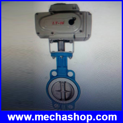 วาล์วผีเสื้อ Butterfly valve ขนาดท่อ 4นิ้ว ใช้ nbr ไม่มีน้ำมันเจือปน (DC12V/24V/220V (โปรดระบุแรงดันไฟ และ เกลียวท่อ นิ้วมิล ก่อนสั่งซื้อสินค้า)